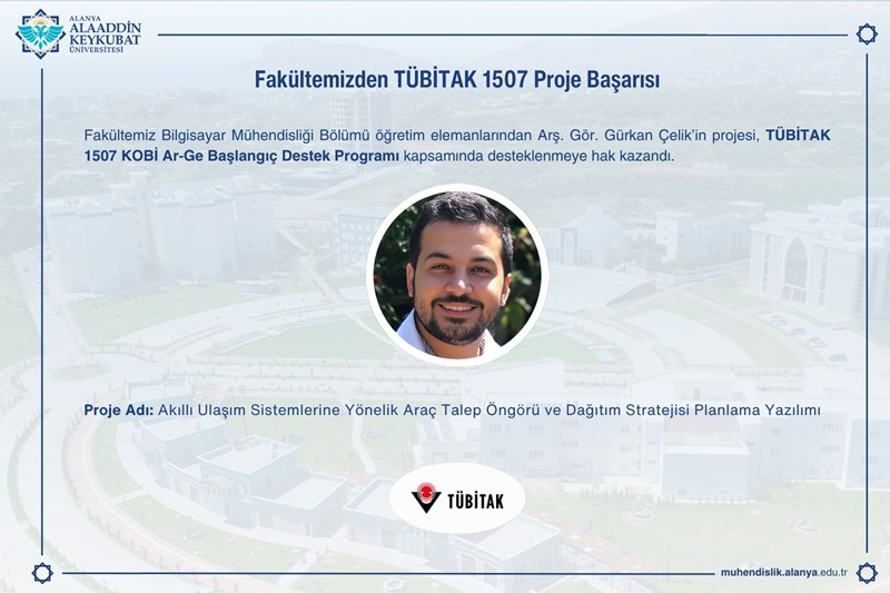 Fakültemizden TÜBİTAK 1507 Proje Başarısı Fakültemizden TÜBİTAK 1507 Proje Başarısı