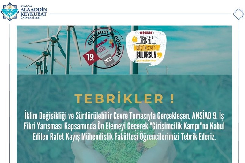 ANSİAD 9. İş Fikri Yarışması Ön Eleme Sonuçları Açıklandı