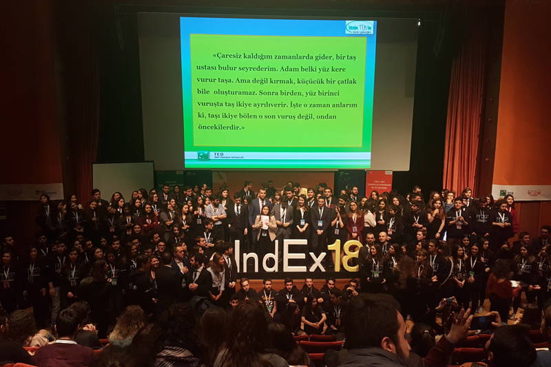 [13.03.2018] ENDÜSTRİ MÜHENDİSLİĞİ ÖĞRENCİLERİMİZ INDEX18’DE