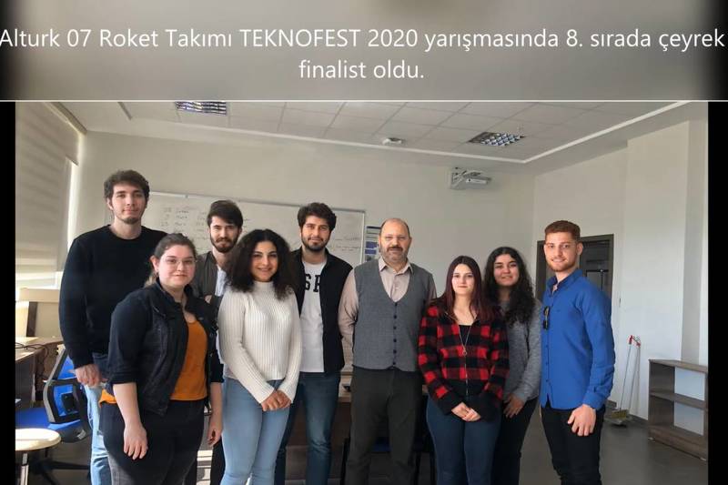 ALKÜ’LÜ ALTÜRK07 ROKET TAKIMININ TEKNOFEST 2020 YARIŞMASINDA İLK BAŞARISI